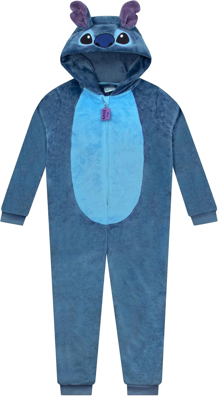 Disney Stitch Onesie | Lilo Und Stitch Onesie Mädchen | Schlafanzüge Für Mädchen 140 Blau, 140 Blau