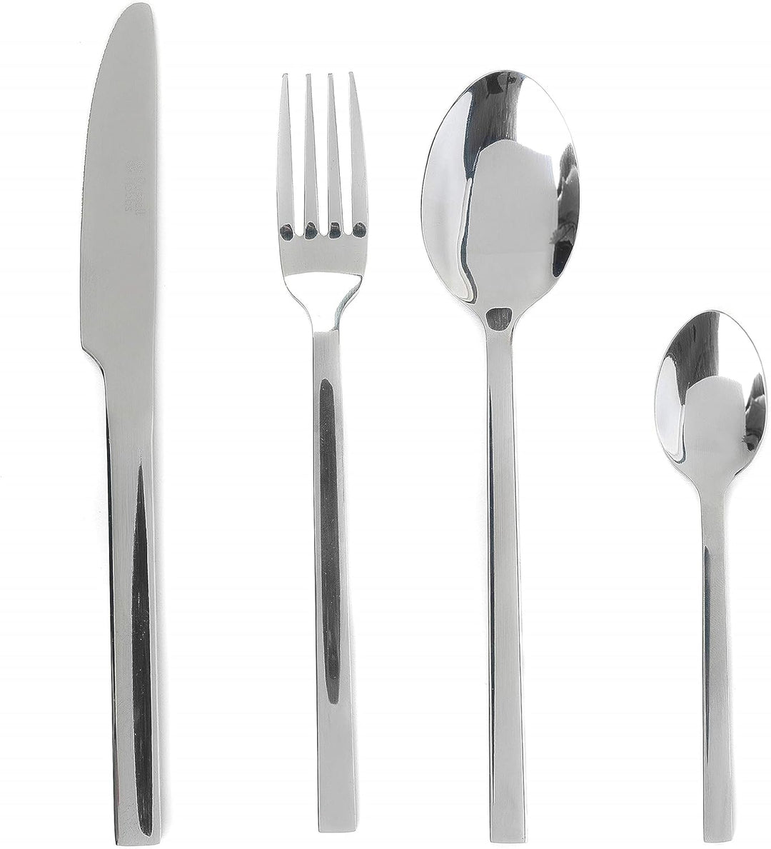 Russell Hobbs Besteckset 16-teilig, Edelstahl Besteck Set für 4 Personen, Vermont Besteckset Hochgla