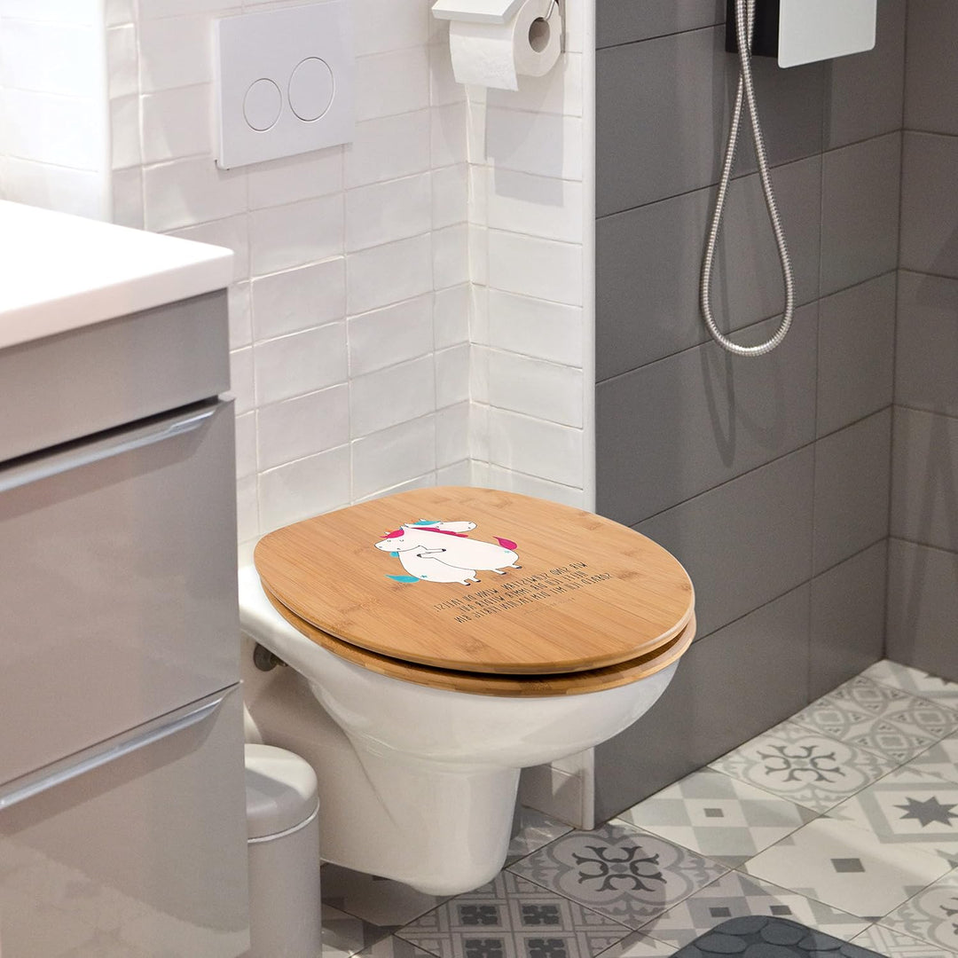 Mr. &amp; Mrs. Panda Motiv WC Sitz Einhörner Umarmen - Geschenk, Pegasus, Toilette, Unicorn, Klodeckel,