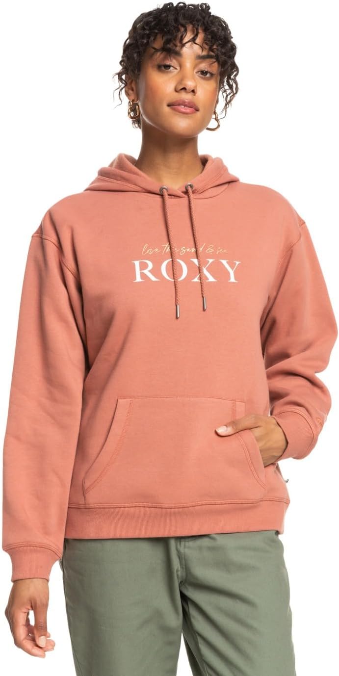 Roxy Damen Surf Stoked Hoodie Brushed Pullover (1er Pack) XS Cedar Wood, XS Cedar Wood