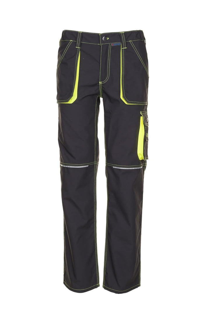 Planam Basalt Herren Neon Bundhose anthrazit gelb Modell 6220 Grösse 58
