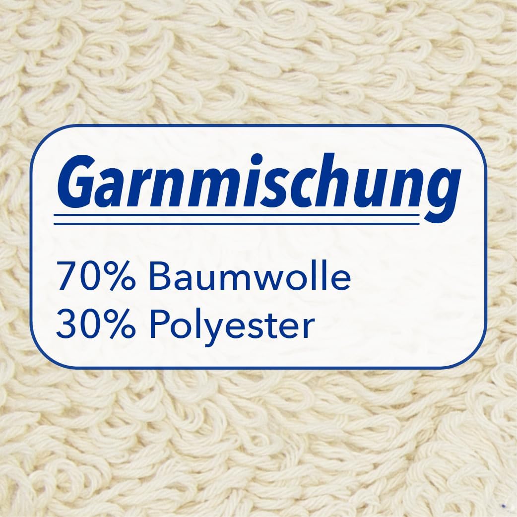 Baumwollmopp Wischbezug 50cm, weiss - Ersatzbezug für Bodenwischer - Wischmopp Bezug für alle gängig