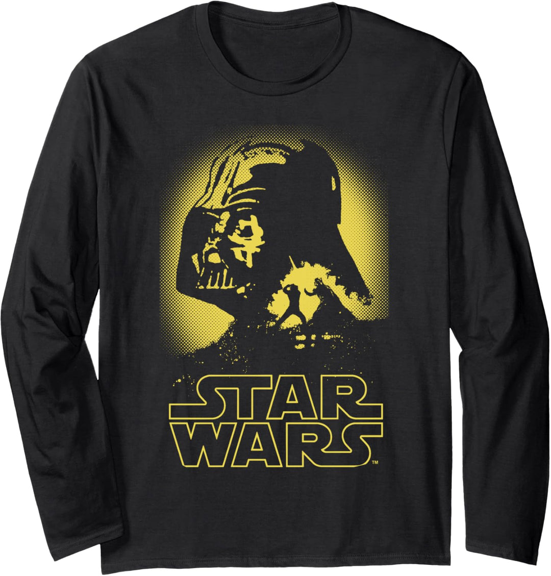 Star Wars Darth Vader Battle Glow Silhouette Langarmshirt
