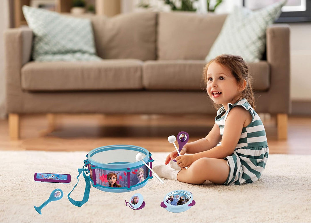 Lexibook K360FZ Eiskönigin Musik Set mit 7 Instrumenten in Disney Frozen Design, Blau, Frozen