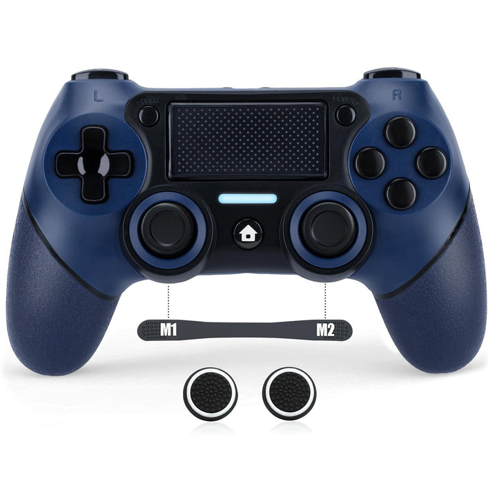 VooFun Wireless Controller Kompatibel mit PS-4/Pro/Slim/PC, Bluetooth Gamepad mit Vibration,6-Achsen