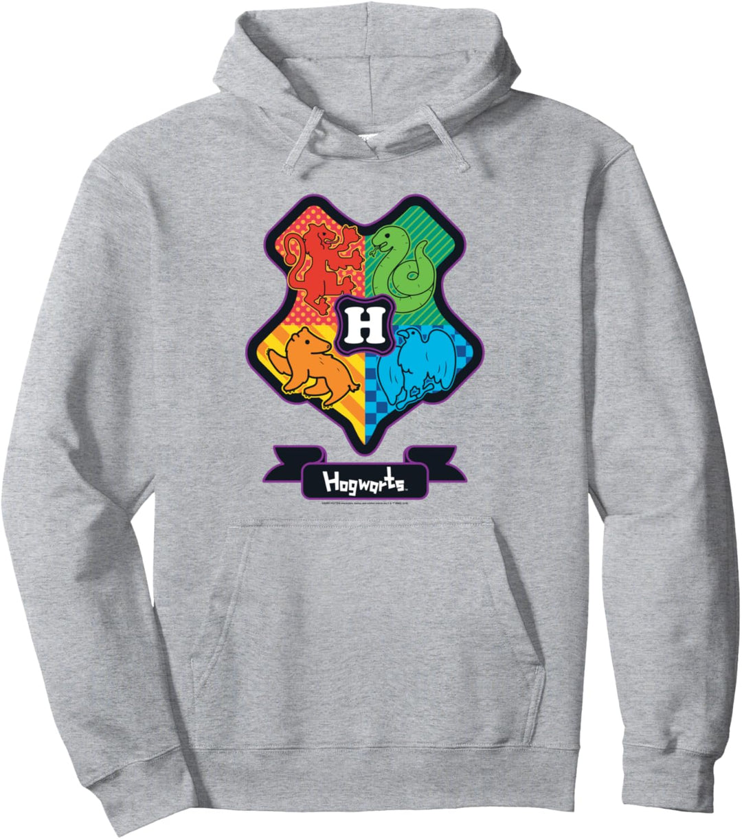 Harry Potter Chibi Hogwarts Crest Pullover Hoodie