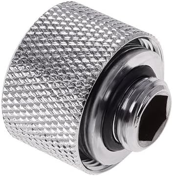 Alphacool HT 16mm HardTube Anschraubtülle G1/4 für Messingrohre - Gerändelt - Chrome 6er Pack