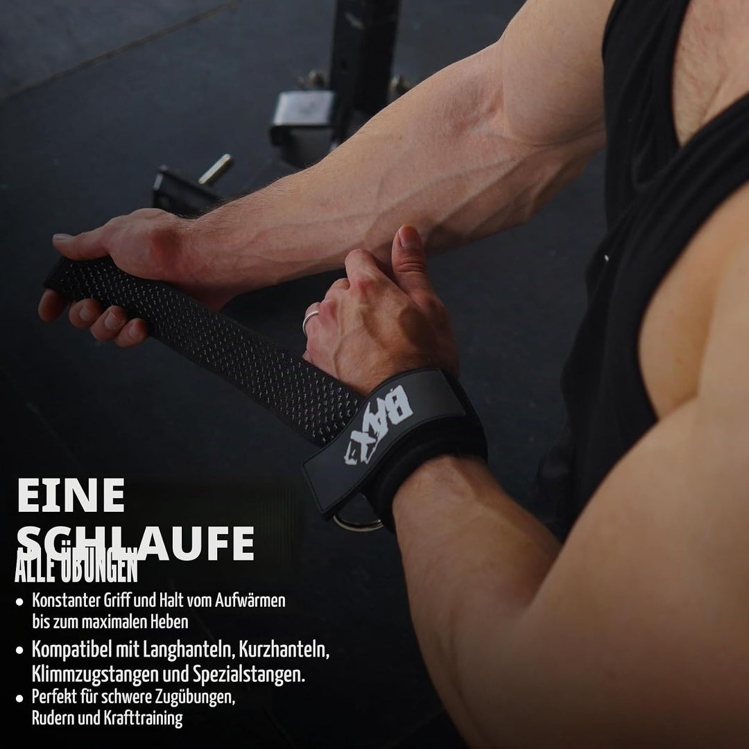 Ekkovision Gewichthebergurte mit D-Ring und Manschette, Handgelenkstütze, strapazierfähig, dick, beq