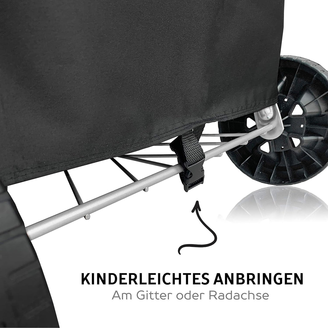 AMZBBQ® Premium Grillabdeckung, wasserdichte Grillhaube für Ihren Kugelgrill, 100% Wetterfeste und U