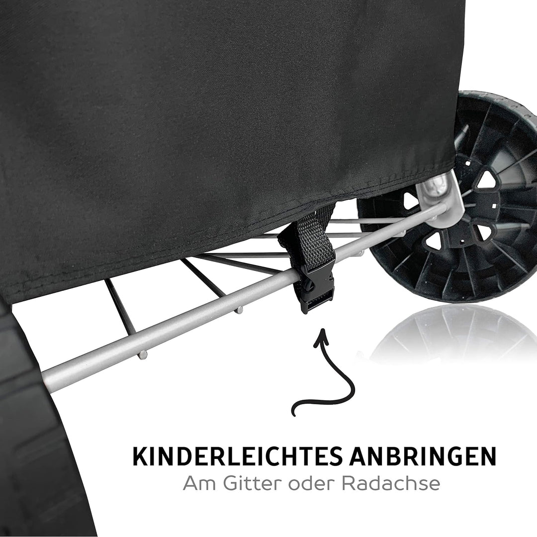 AMZBBQ® Premium Grillabdeckung, wasserdichte Grillhaube für Ihren Kugelgrill, 100% Wetterfeste und U