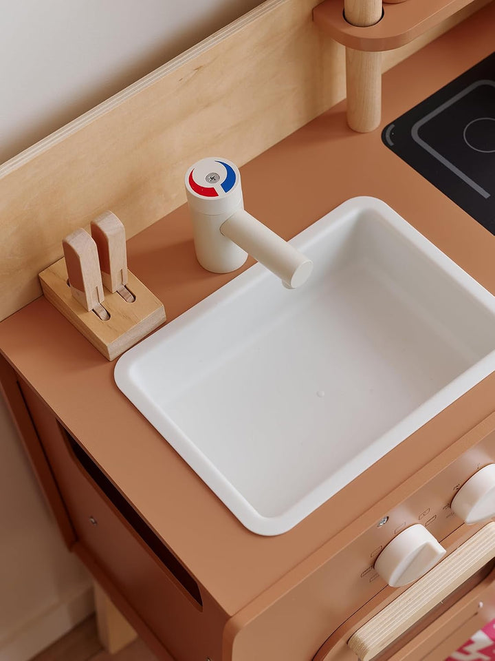 Vertbaudet Kochnische aus Holz, Karamell-Design TU, Braun