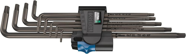 Wera 05024450001 967/9 TX XL HF 1 Winkelschlüsselsatz mit Haltefunktion, lang, 9-Teilig