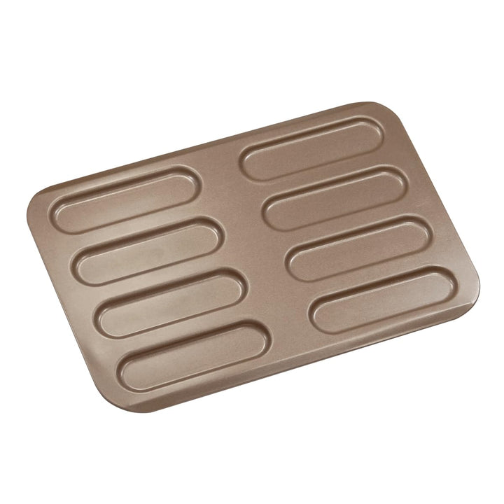 GOBEL - Platte für 8 Eclairs - Antihaftbeschichtung - 315 x 228 mm - Hergestellt in Frankreich - Pro