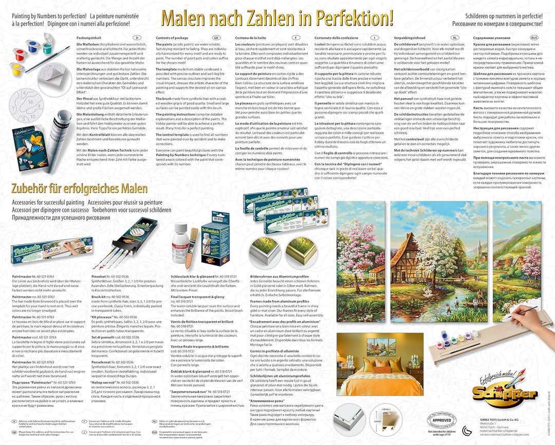 Schipper 609260664 Malen nach Zahlen - Ländliche Idylle - Bilder malen für Erwachsene, inklusive Pin