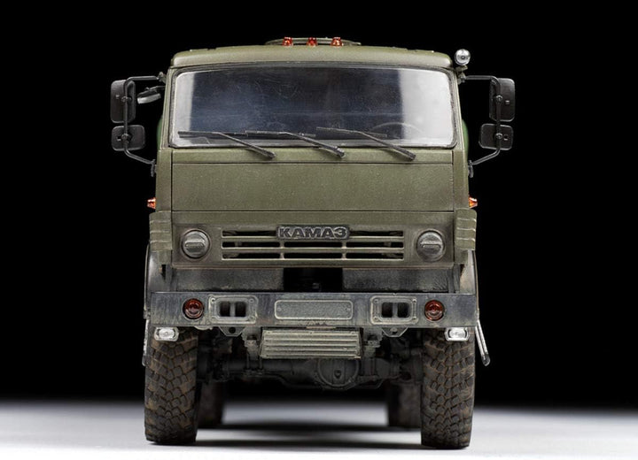 Zvezda 3697 Kamaz Plastikmodellbau 500783697-1:35 5350 Mustang-Plastikbausatz-Modellbausatz-Zusammen