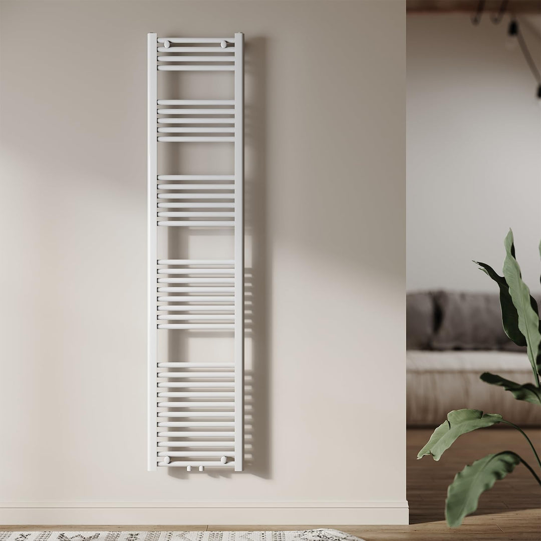 Heizkörper Badheizkörper 1800x400 mm Handtuchheizkörper Mittelanschluss Rundrohr Handtuchwärmer Heiz