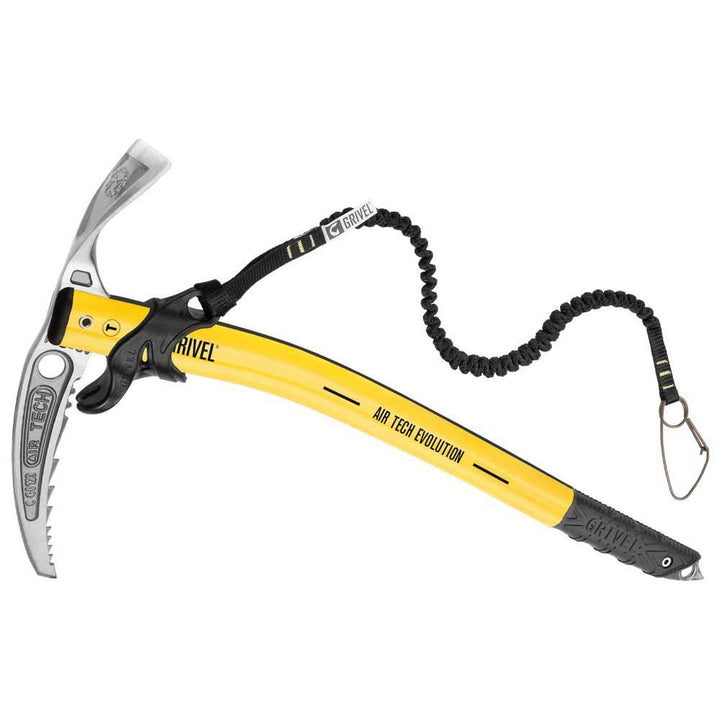 Grivel Air Tech Evolution T with Easy Slider Light+ Gelb - Vielseitiger Stabiler Stahl Eispickel, Gr