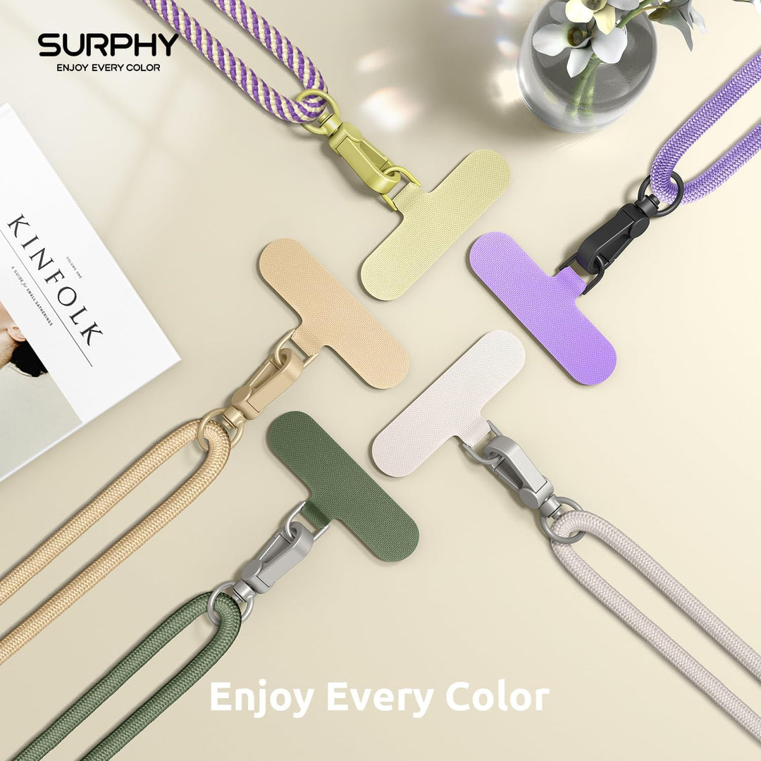 SURPHY Verstellbar Handykette Universal zum Umhängen, Stabil Handyband für Holiday, Outdoor, Reise,