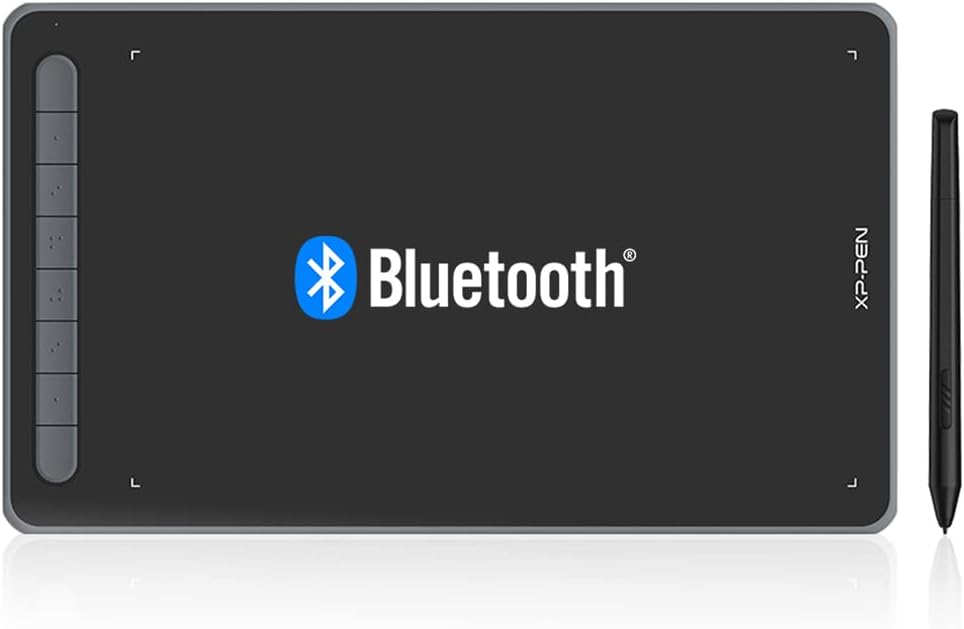 XP-PEN Deco LW 10"x6" Grafiktablett Bluetooth Zeichentablett X3 Smart Chip Tilt mit batterielosem St