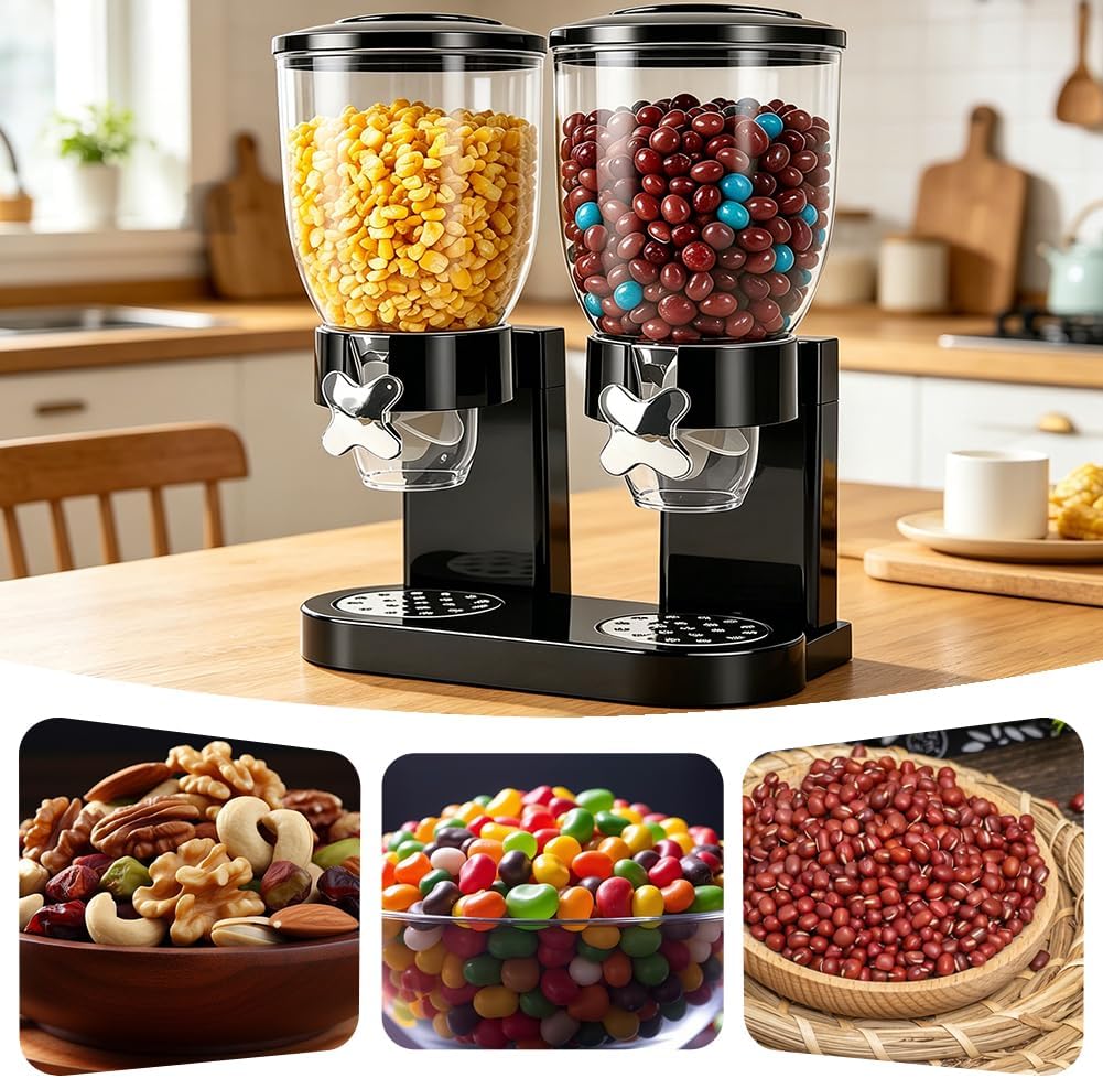 Cereal Dispenser 2L 2er Pack, Luftdichter MüSlispender FüR Die Organisation Cornflakes Spender Des K