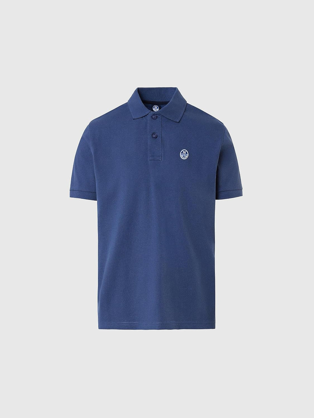 NORTH SAILS Herren Ss Polo W/Logo Polohemd (1er Pack) L Dark Denim, L Dark Denim