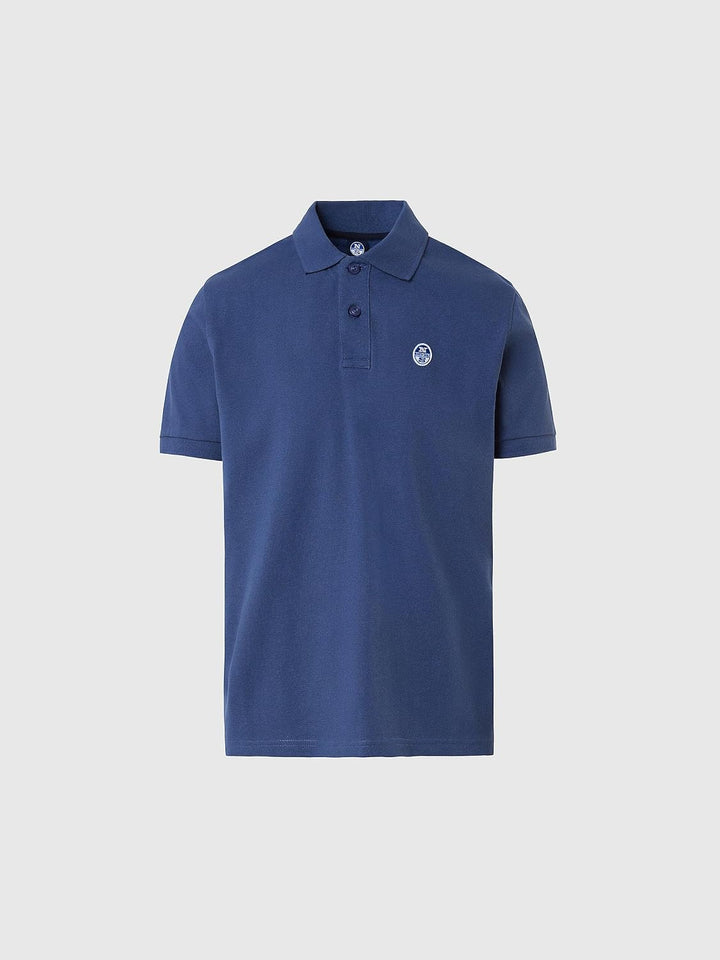 NORTH SAILS Herren Ss Polo W/Logo Polohemd (1er Pack) L Dark Denim, L Dark Denim