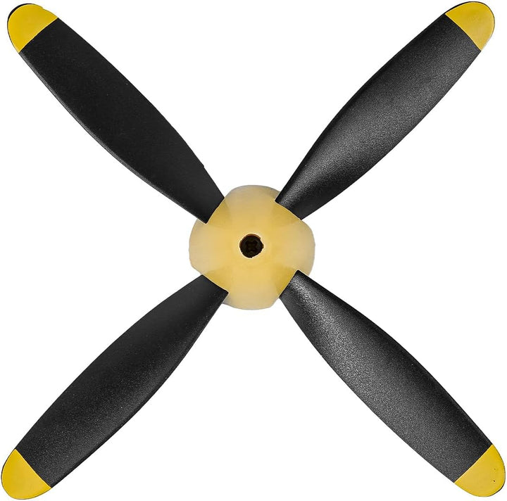 2 Stück RC-Flugzeugpropeller 4 Blätter, Propellerflugzeugteil Ferngesteuerter Flugzeugpropellerersat