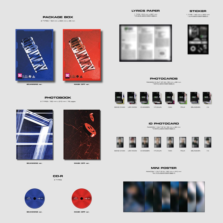 STRAY KIDS - Mini Album [ODDINARY] (SCANNING Ver.) Package Box + Photobook + CD-R + Lyrics Paper + P