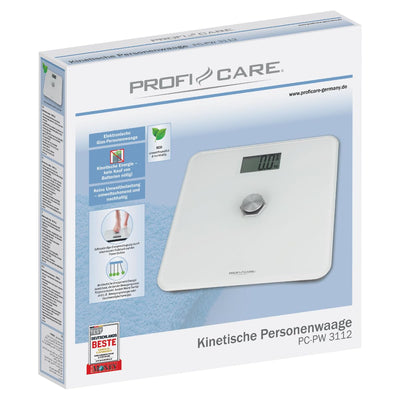 ProfiCare® Personenwaage ohne Batterie, Waage mit Messbereich von 5g – 180 kg und grossem LCD-Displa