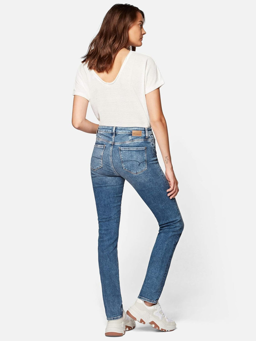 Mavi Women's Daria Straight Jeans 26W / 32L Blau (Mid Brushed Str 28922), 26W / 32L Blau (Mid Brushe