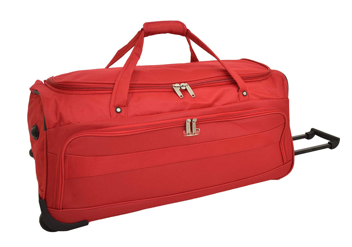 Gross Reiseduffle 28" Wheeled Reisetasche Weiches Leichtgewicht Gepäck Trolley Bag - Marco (Rot), Ro