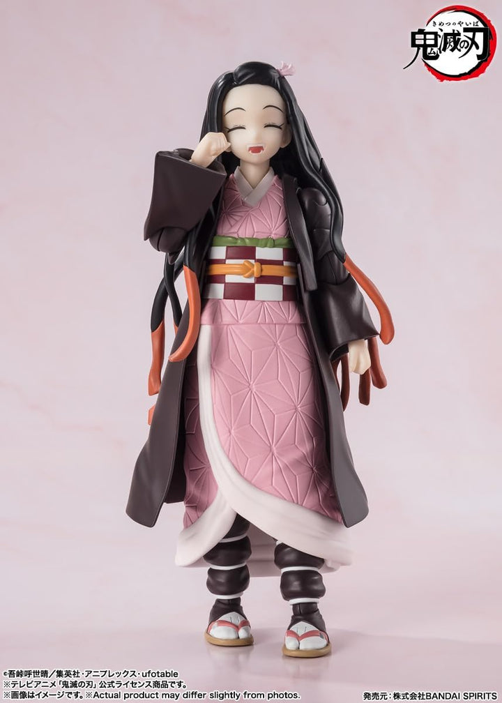 Demon Slayer: Kimetsu no Yaiba Figurine S.H. Figuarts Nezuko Kamado 13 cm Black, Black