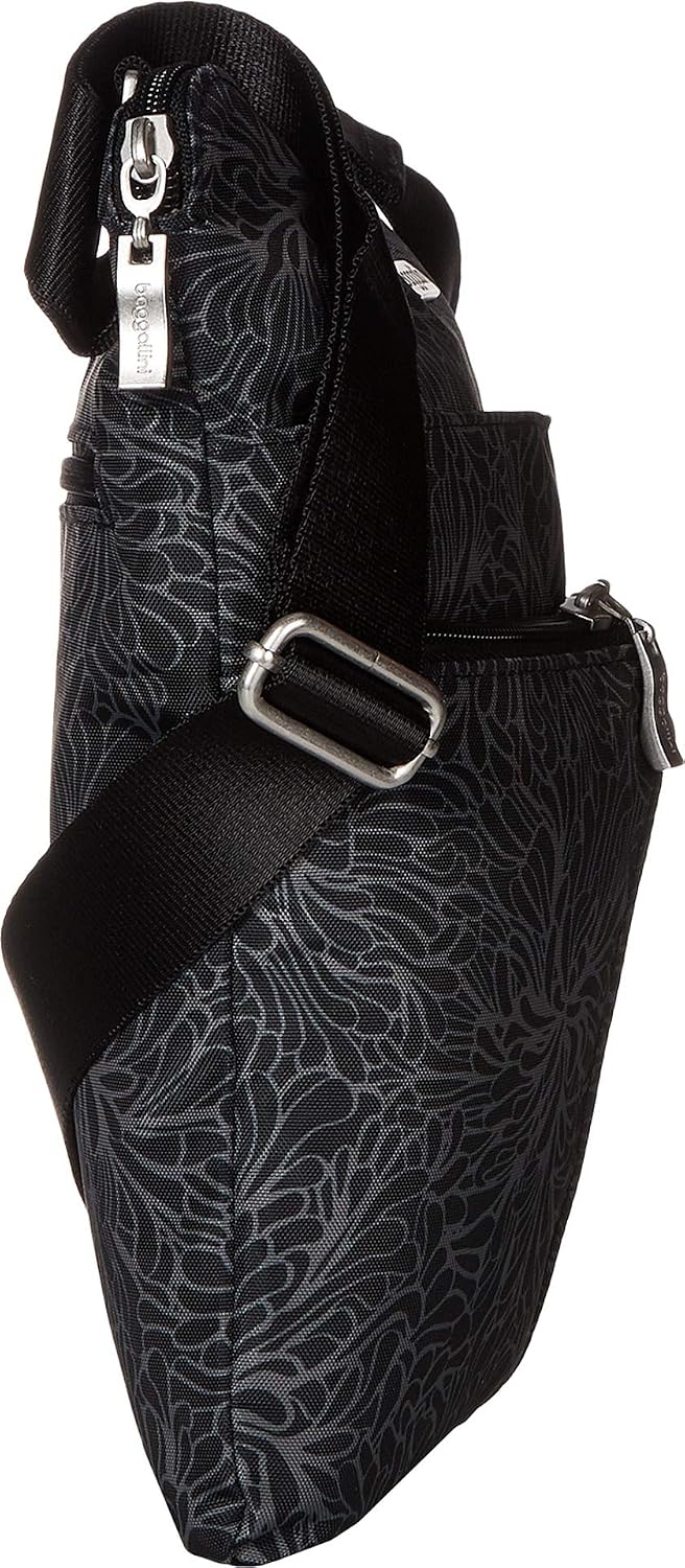 Baggallini Horizon Crossbody-Tasche für Damen, 25,4 x 26,7 cm, leicht, wasserabweisend, Nylon, RFID-
