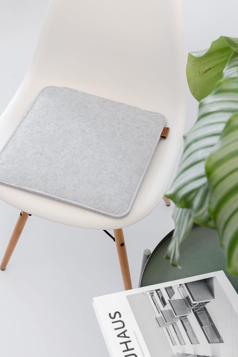 Miqio Design Sitzkissen Rechteckig aus Filz mit Antirutschnoppen | Nachhaltig aus recycelten PET Fla