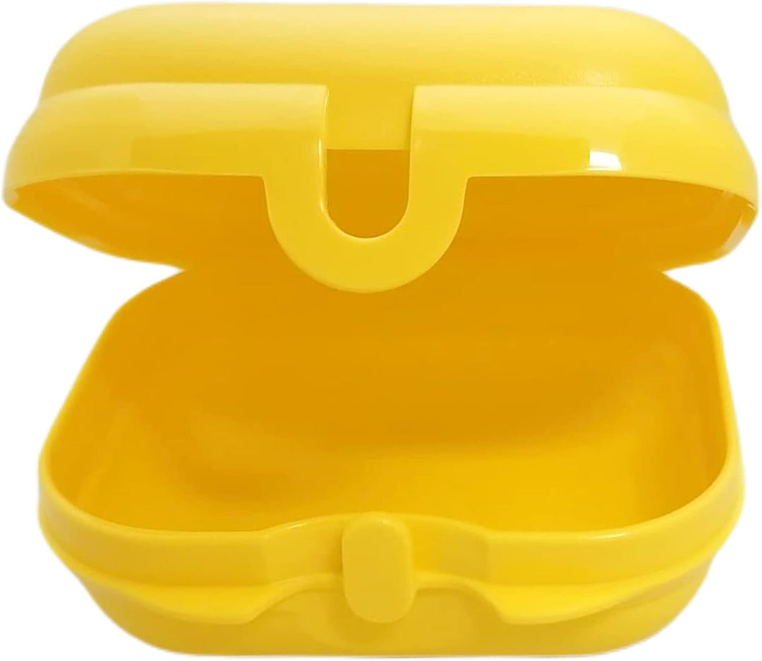 Tupperware Twin to Go Grösse 1 Micky Maus Gelb Dose für Brot Jause Snacks Snackbox Lunchbox, Gelb