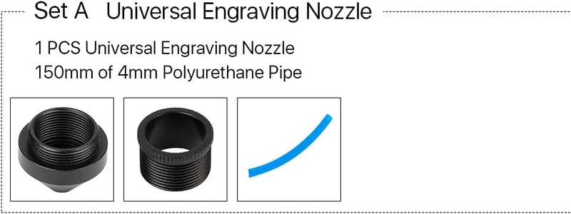 Cloudray Compound Universal Gravur Düsenset Linsendurchmesser 18mm 20mm für Lasergravurmaschine Set