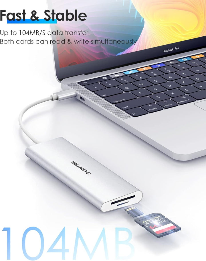 LENTION USB C Hub mit 4K HDMI, USB 3.0, SD&TF Kartenleser, 100W Aufladung, Typ C Adapter kompatibel