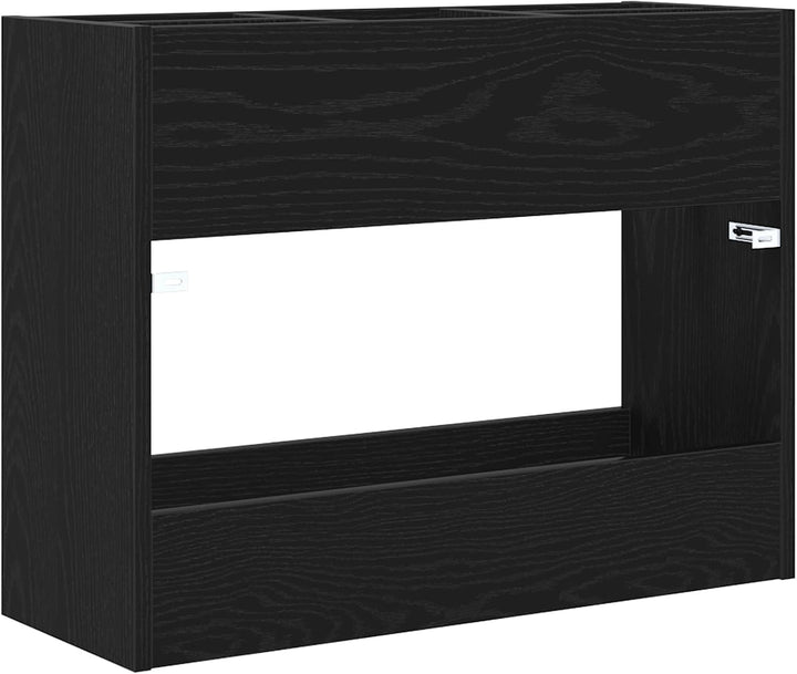 vidaXL Sonnenschirmhalter Schwarz Eichen-Optik 65 x 24 x 50 cm, Stylischer Halter, moderner Regensch