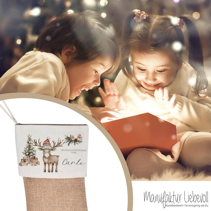 Manufaktur Liebevoll I Nikolausstrumpf Nikolausstiefel personalisiert Kinder Erwachsene Weihnachtsst