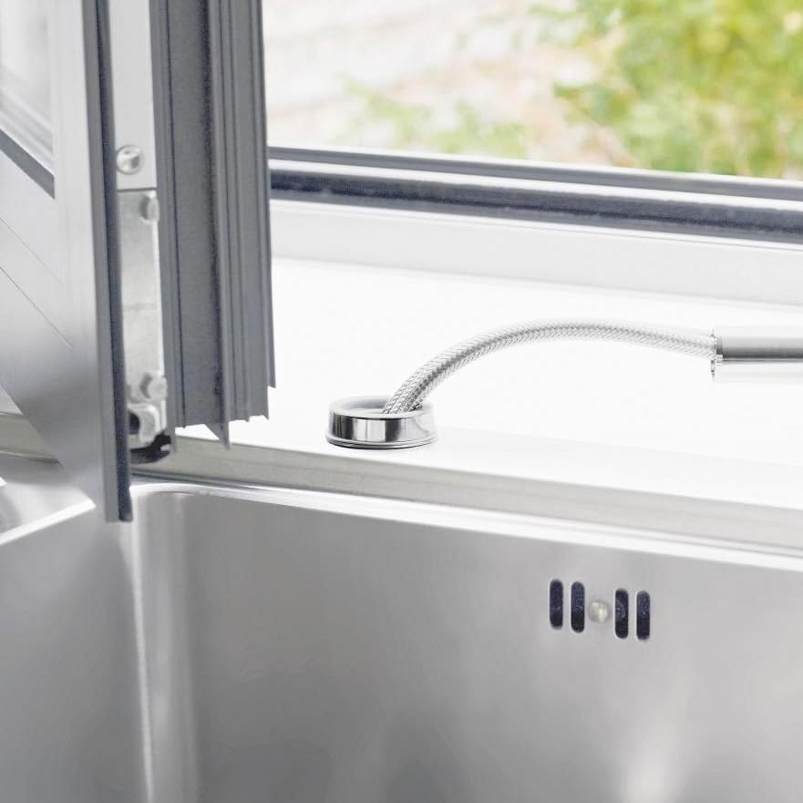 GROHE Concetto Küchenarmatur, mittelhoher Auslauf, Schwenkbereich 140°, Vorfenstermontage 31210001 V