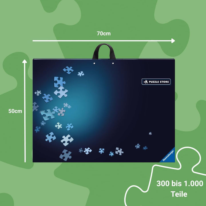 Ravensburger Puzzlemappe für Puzzles mit bis zu 1000 Teilen, Kombination aus Puzzle-Sortierschale un