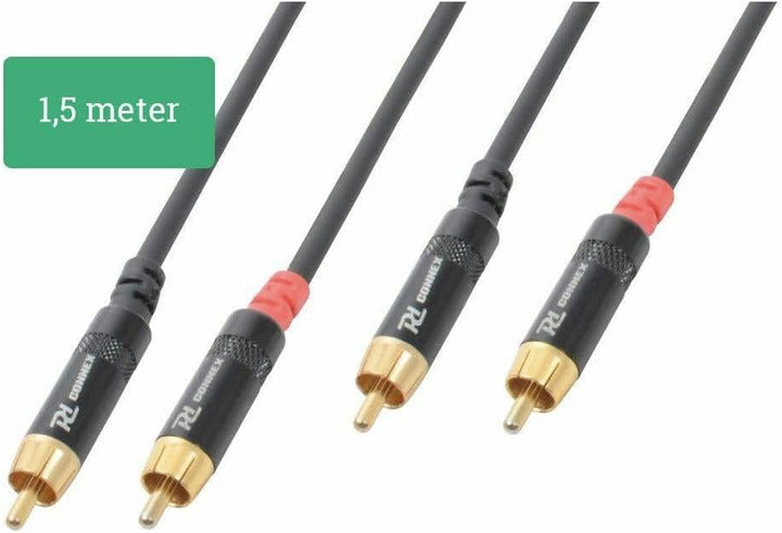 PD Connex Audiokabel Signalkabel 2x RCA - 1,5 Meter, 1,5 Meter