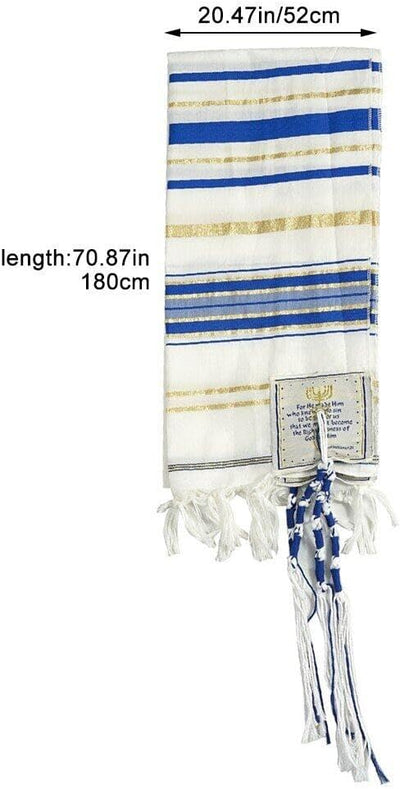 Messianischer Tallit-Gebetsschal, Israel, Jeschua, Licht der Welt, Gebetsschal, messianischer Schal,