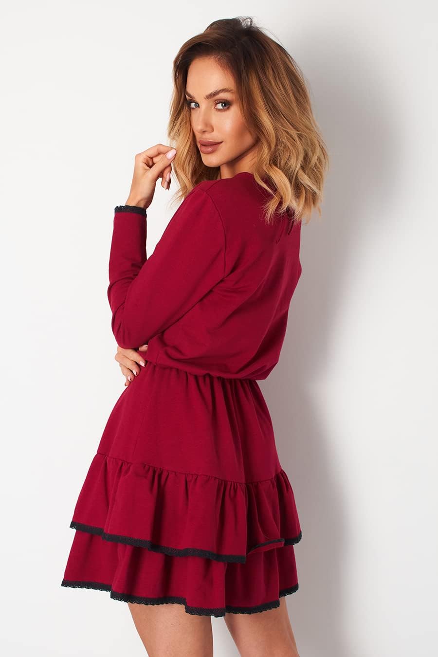 Lemoniade Damen Winter- / Herbstkleid Langarm (Made in EU) mit ausgefallenen Details und in vielen F