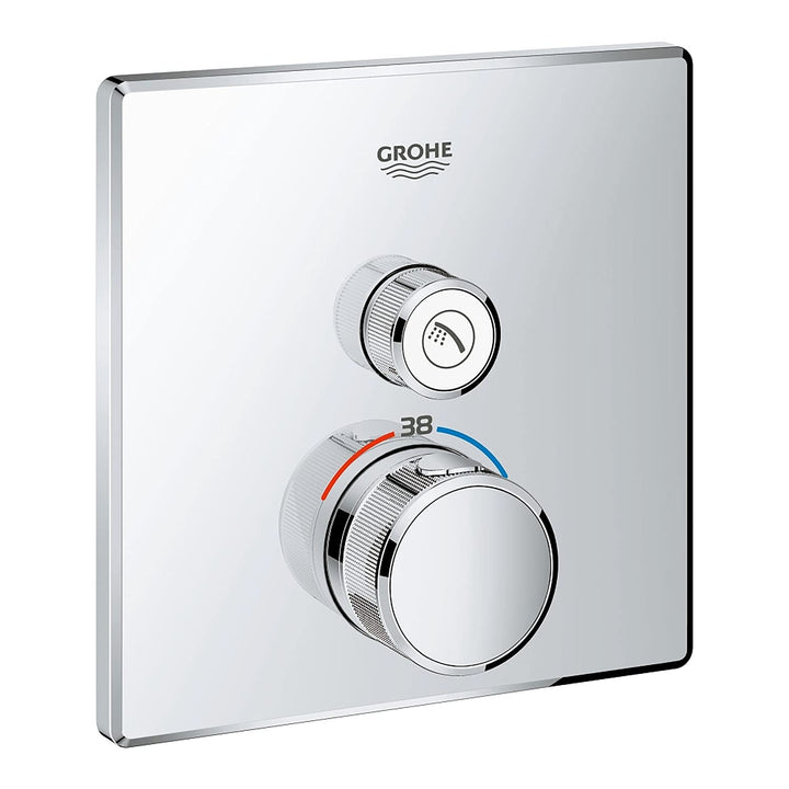 GROHE Grohtherm SmartControl Thermostat mit 1 Absperrventil (Fertigmontageset für Rapido SmartBox) c