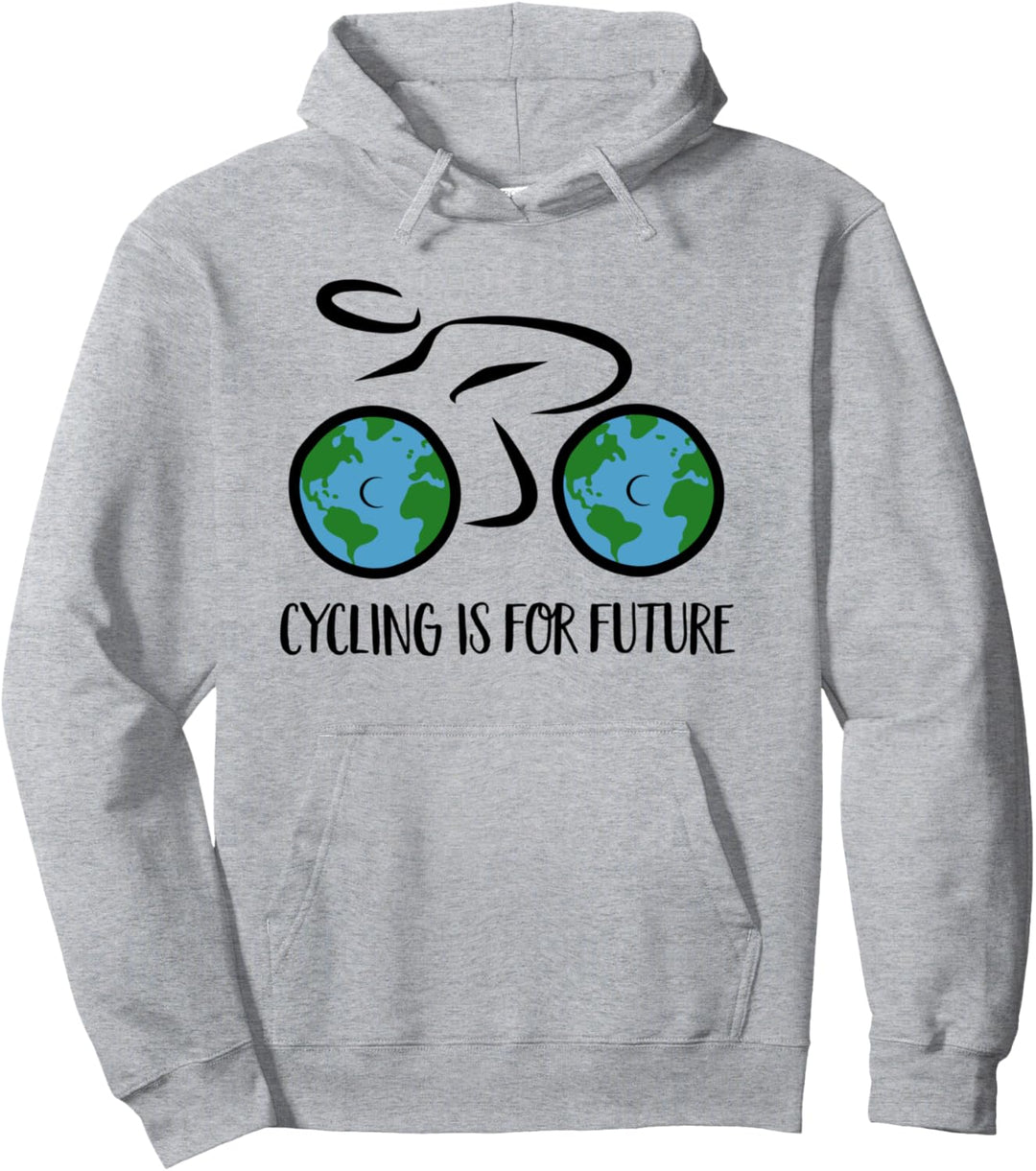 Radfahren ist für die Zukunft Pullover Hoodie