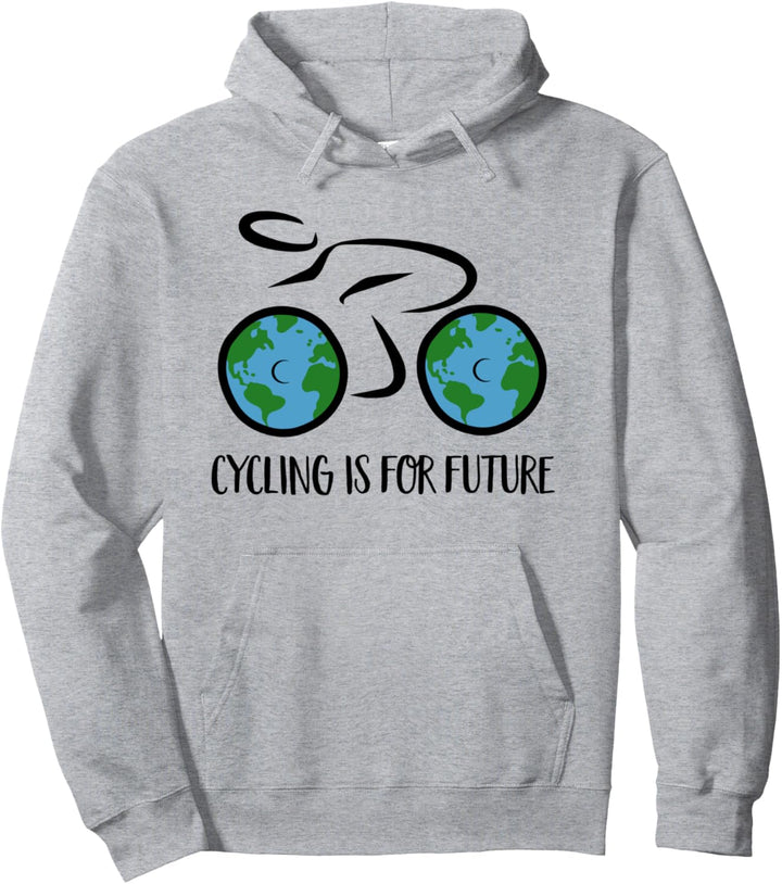 Radfahren ist für die Zukunft Pullover Hoodie