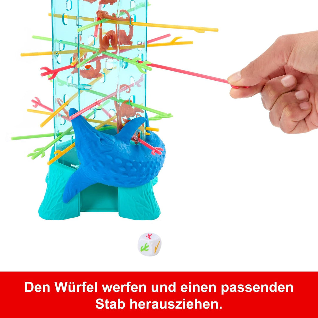 Mattel Games S.O.S. AffenalarmJurassic World: Die Wiedergeburt -Spiel für Kinder und Familie mit Oze