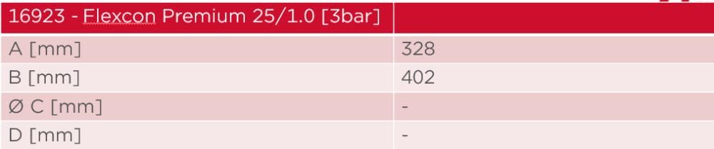 Flamco Flexcon Premium 25L 1/3bar Ausdehnungsgefäss - Ideal für geschlossene Kreisläufe, Heizung, Kl