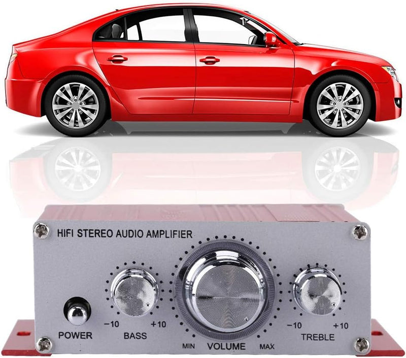 Digital Verstärker,Hi Fi Audio Musik Digital Stereo Verstärker Aluminiumlegierung Gehäuse mit Höhen/